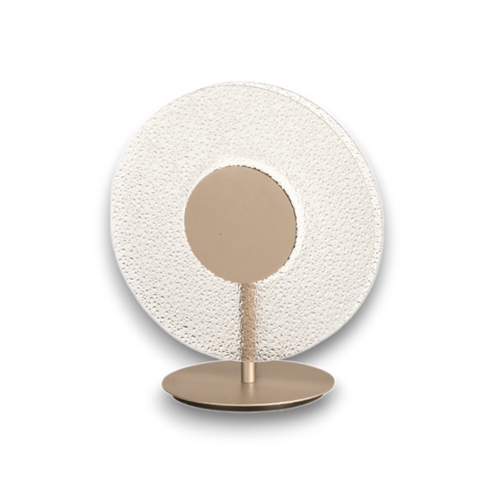 Ondaluce candy abat-jour da comodino camera da letto vetro led 3000k