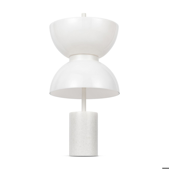 Maytoni kyoto lampada da tavolo bianca design moderno led 3000k