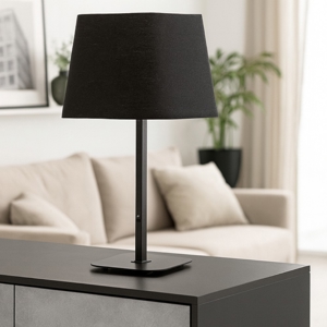 Lampada da tavolo nera moderna per soggiorno