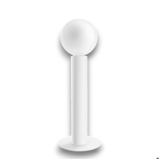 Birba tab linea light abat-jour lampada da comodino bianca moderna