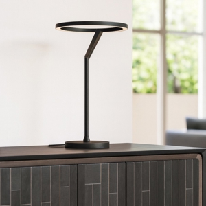 Lampada nera da tavolo meridiana led 15w 3000k 4000k dimmerabile vivida
