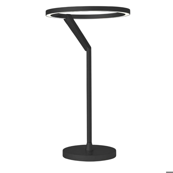 Lampada nera da tavolo meridiana led 15w 3000k 4000k dimmerabile vivida