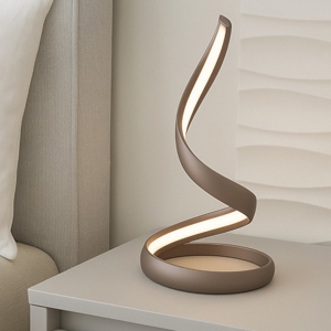 Vivida flame abat-jour da comodino moderna tortora