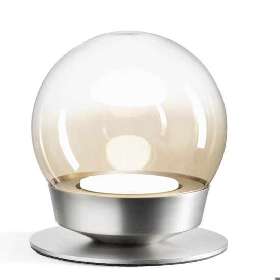 Abat-jour lampada jotto moderna vetro trasparente ambra miloox Abat-jour lampada jotto moderna vetro trasparente ambra miloox