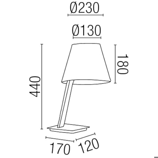 Lampada da tavolo moderna per soggiorno