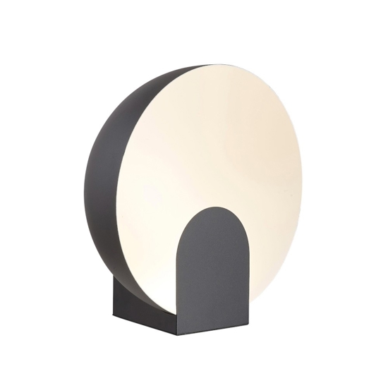 Lampada da comodino nera design moderna led 12w 3000k