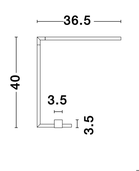 Lampada da scrivania oro girevole sottile moderna led 5w 3000k