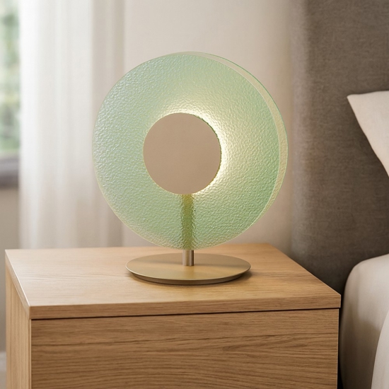 Lt candy ondaluce abat-jour moderna vetro verde led design Lt candy ondaluce abat-jour moderna vetro verde led design