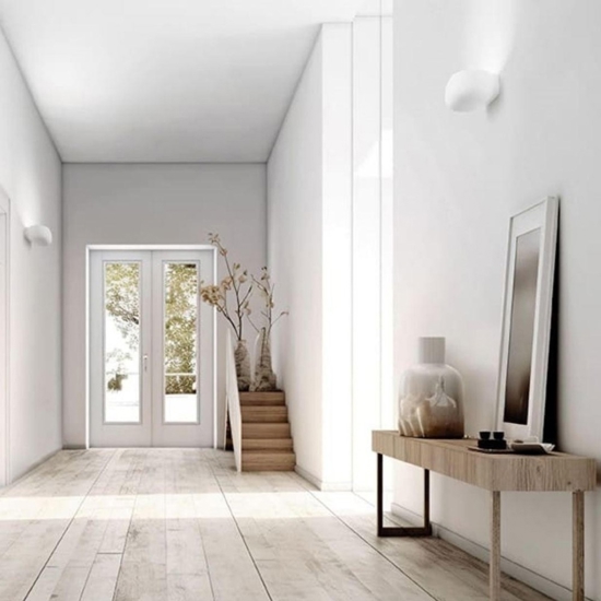 Applique di gesso design moderna bianca sforzin mysia