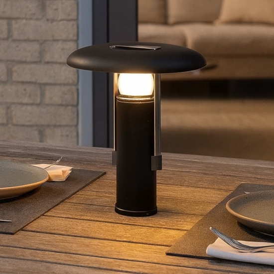 Linea light camping lampada da tavolino da esterno nera led
