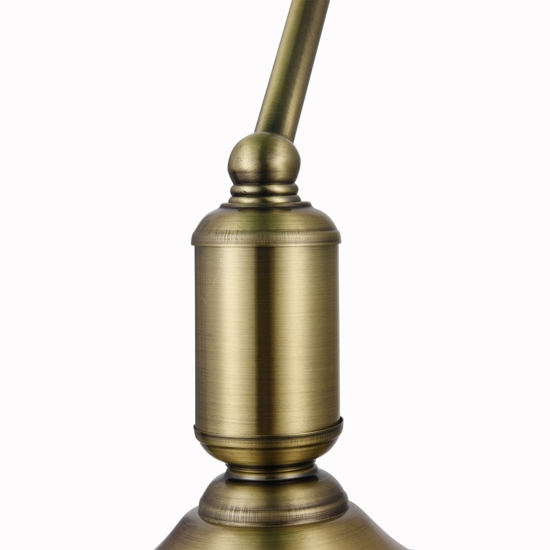 Lampada da scrivania kiwi churchill oro brunito vetro verde maytoni