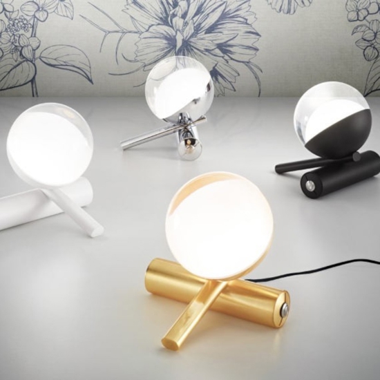 Lampada moderna cromo ca148fchwdi led 6w 3000k linea light rossini tab
