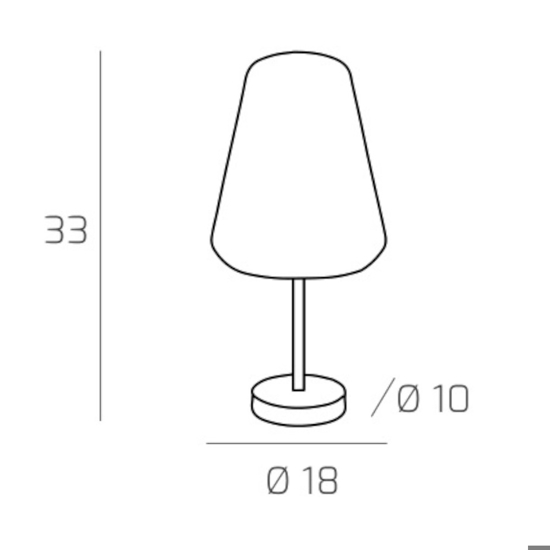 Abat-jour da comodino toplight moderna cromo vetro ambra