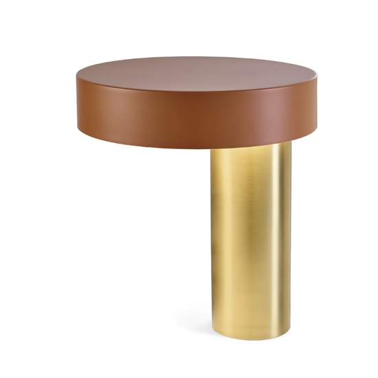 Miloox amanita lampada da tavolo ruggine oro design moderna Miloox amanita lampada da tavolo ruggine oro design moderna