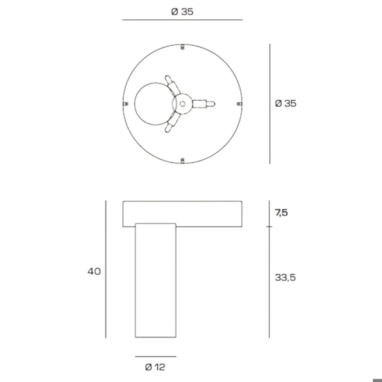 Miloox amanita lampada da tavolo ruggine oro design moderna Miloox amanita lampada da tavolo ruggine oro design moderna