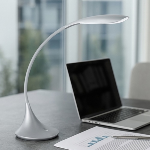 Lampada da scrivania moderna nunki gea luce grigio