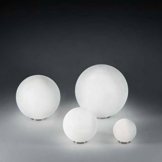Mapa tl1 d40  lampada da tavolo moderna sfera in vetro bianco Mapa tl1 d40  lampada da tavolo moderna sfera in vetro bianco
