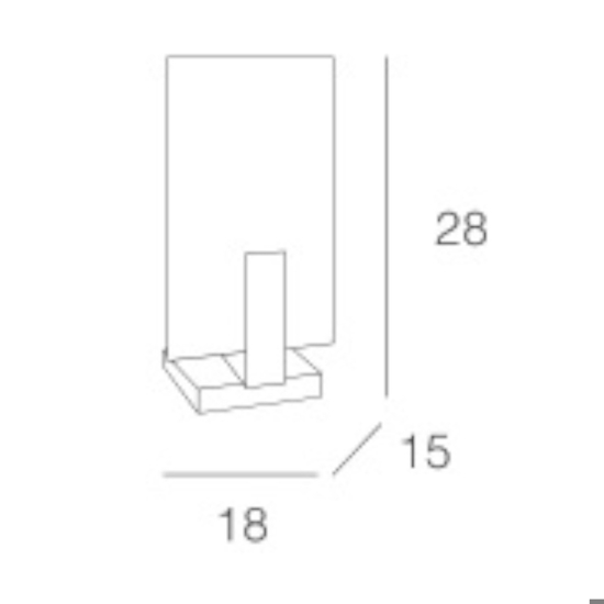 Lampada da comodino moderna wood legno argento top light