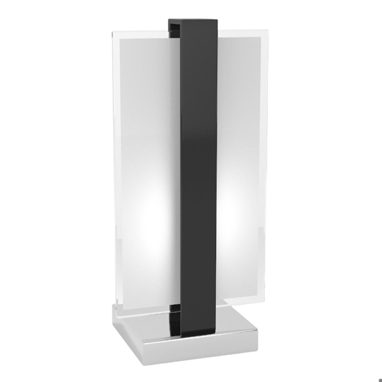 Top light cross abat-jour moderna nero lampada da comodino