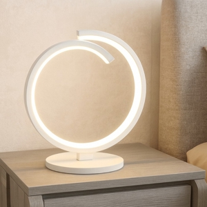 Toplight tornado abat-jour da comodino bianca moderna led 3000k 4000k