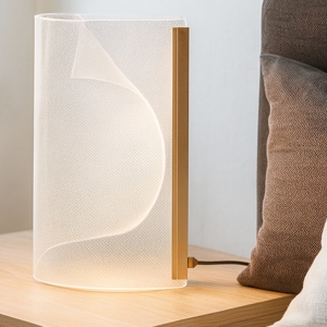 Lampada da comodino moderna vela oro per camera da letto
