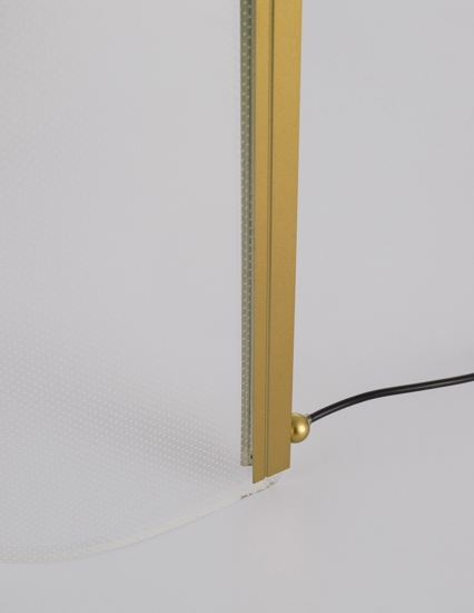 Lampada da comodino moderna vela oro per camera da letto
