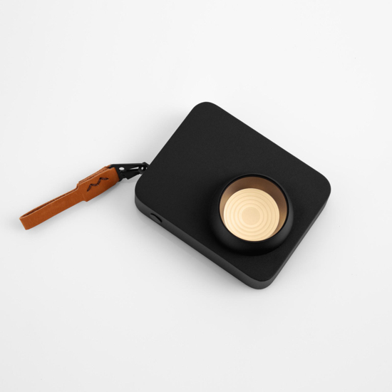 Abat-jour macchina fotografica portatile nera moderna Abat-jour macchina fotografica portatile nera moderna