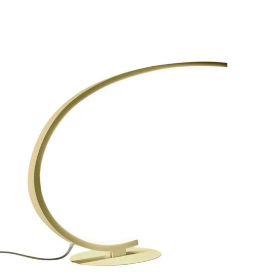 Lampada da scrivania design moderna oro led 12w 3000k iole gea luce Lampada da scrivania design moderna oro led 12w 3000k iole gea luce