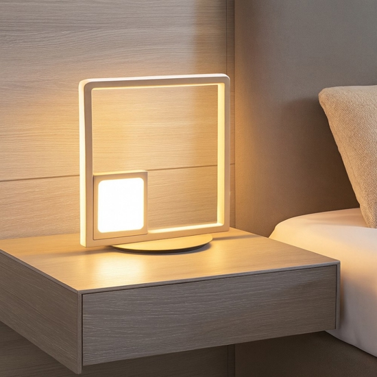 Lampada da comodino dowel lt oro ondaluce design moderna