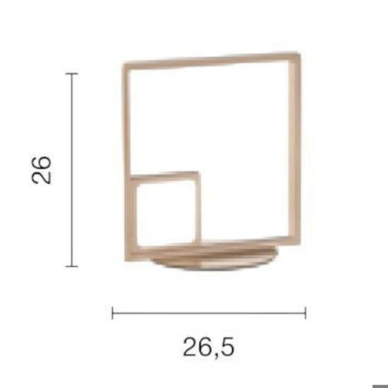 Lampada da comodino dowel lt oro ondaluce design moderna