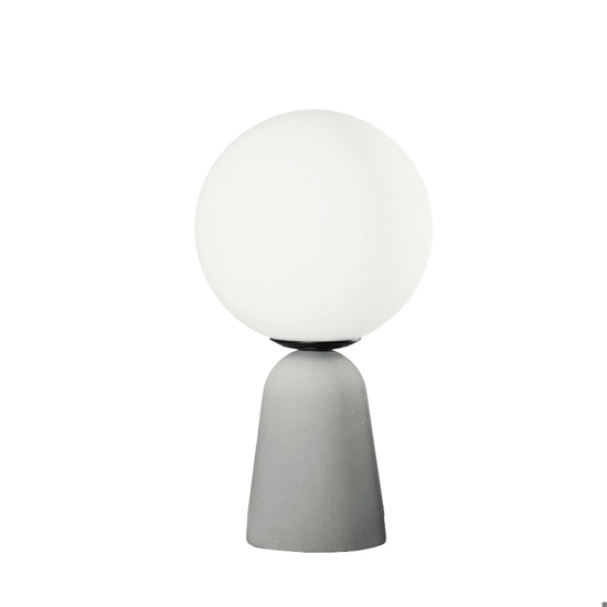 Ondaluce abat-jour rock lampada da comodino moderna cemento vetro bianco