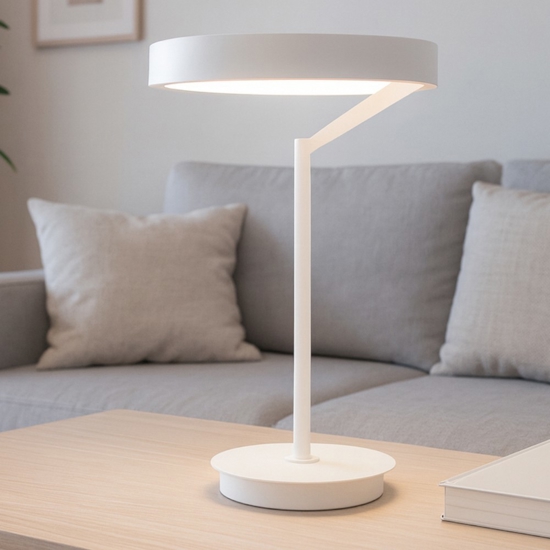 Gea luce criseide lampada da tavolo moderna led 3000k biemissione bianca