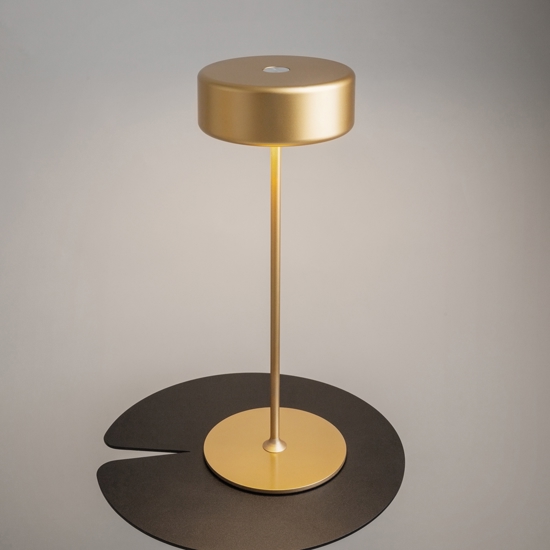 Maytoni ai collaboration lampada da tavolino portatile oro led da 2200k a 4000k