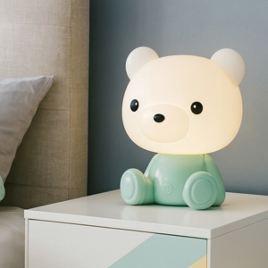 Lampada led da comodino per cameretta bambino verde led rgb 3000k portatile