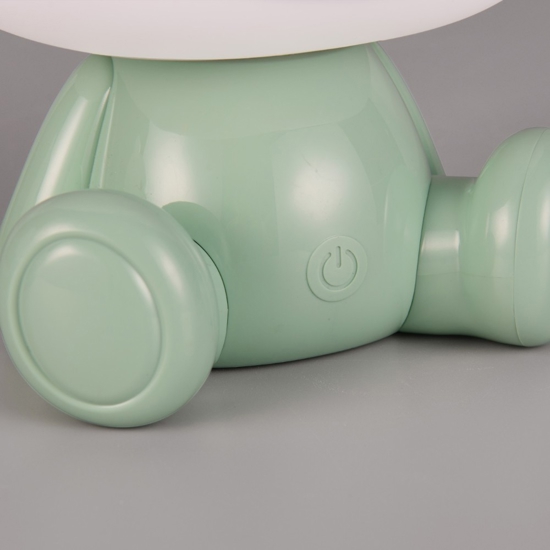 Lampada led da comodino per cameretta bambino verde led rgb 3000k portatile