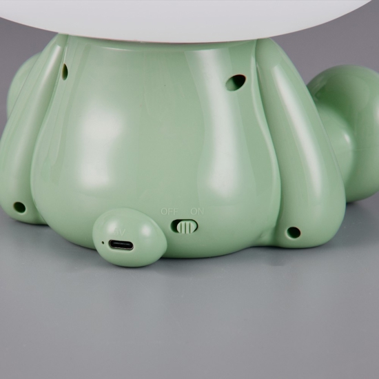 Lampada led da comodino per cameretta bambino verde led rgb 3000k portatile