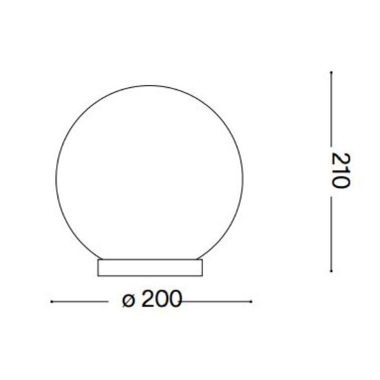 Mapa bianco tl1 d20 ideal lux abat-jour moderna per camera da letto