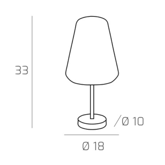 Lampada abat-jour per camera da letto da comodino cromo trasparente