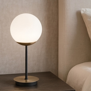 Lampada da comodino oro ottone nero top light clear