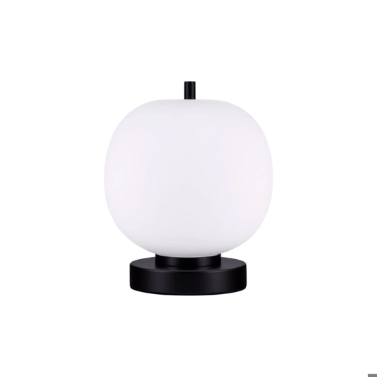 Lampada da comodino moderna nera per camera da letto