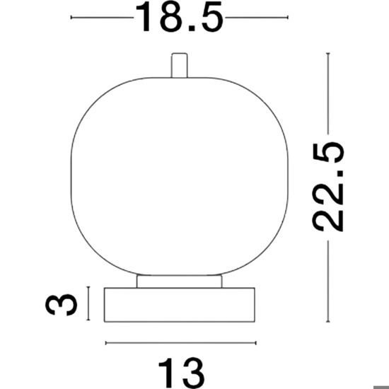 Lampada da comodino moderna nera per camera da letto