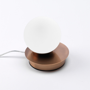 Lampada da comodino vivida pearl abat-jour oro rosa led 4w 3000k