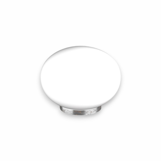 Lampada da comodino moderna boccia vetro bianco per camera da letto