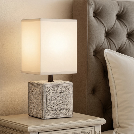 Ideal lux kali-1 tl1 abat-jour lampada in ceramica per camera da letto