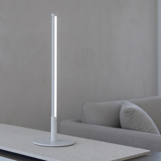 Lampada da tavolo moderna yoko ideal lux bianca led 3000k