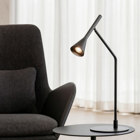Ideal lux diesis tl lampada datavolo nera led 3000k orientabile