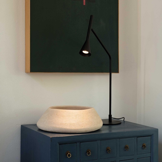 Ideal lux diesis tl lampada datavolo nera led 3000k orientabile