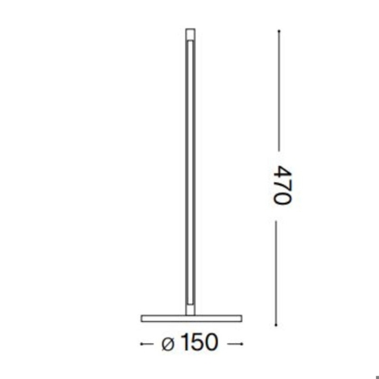 Ideal lux lampada da tavolo filo tl ottone per solotto led 3000k