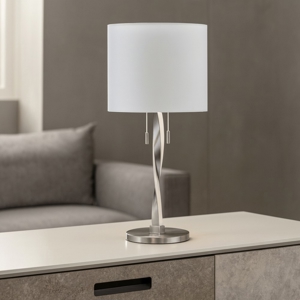 Lampada da tavolo grigio moderna per soggiorno