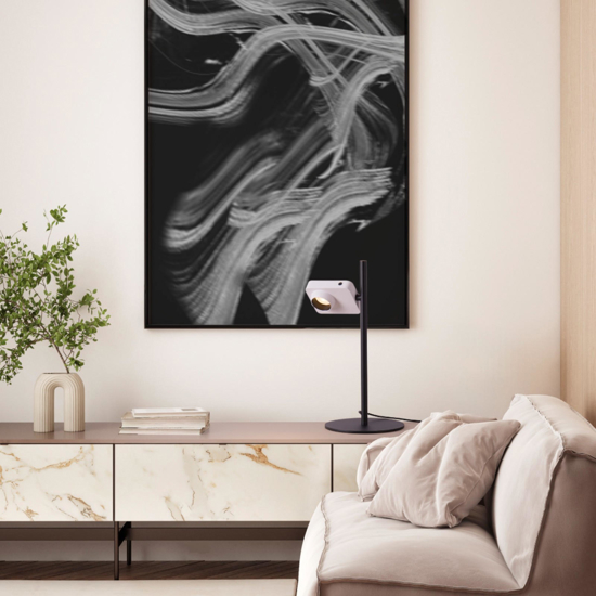 Lampada da tavolo bianca design moderna macchina fotografica Lampada da tavolo bianca design moderna macchina fotografica